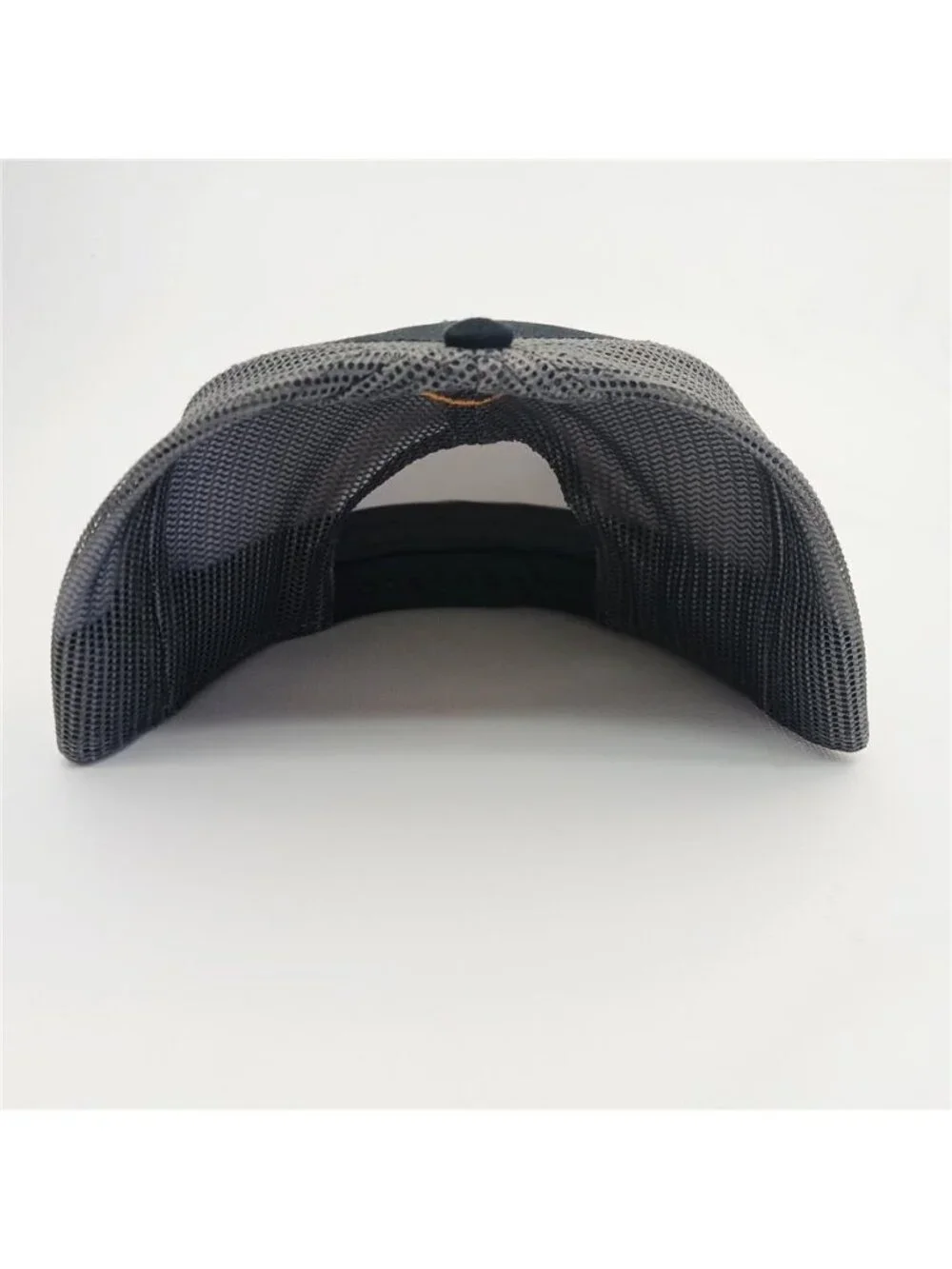 Retro Harley Fking Davidson Embroidered Trucker Hat Black Orange Otto Cap Biker